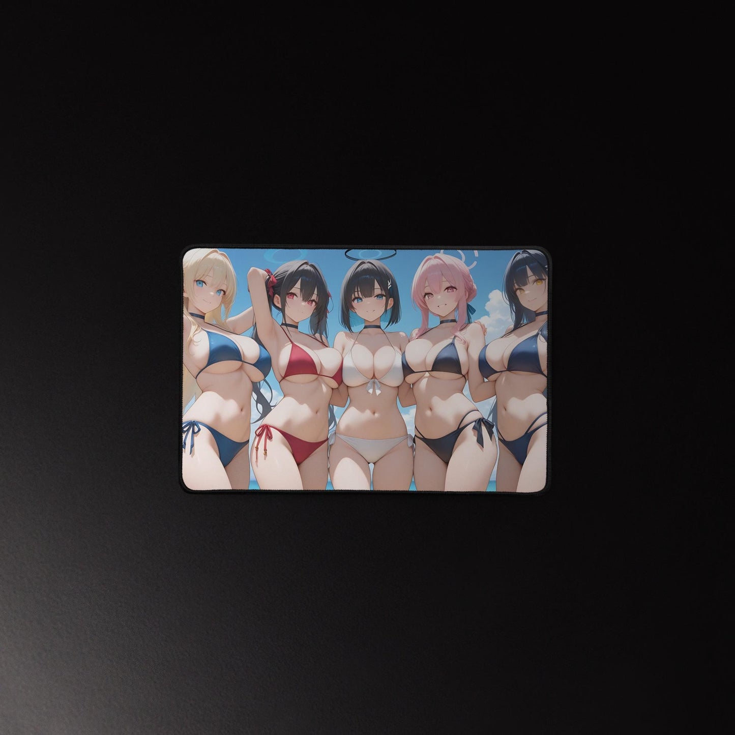 Ecchi Anime Girl, NSFW, Schreibtischunterlage, XXL Mousepad 80 cm x 39,5 cm (16* x 32*)
