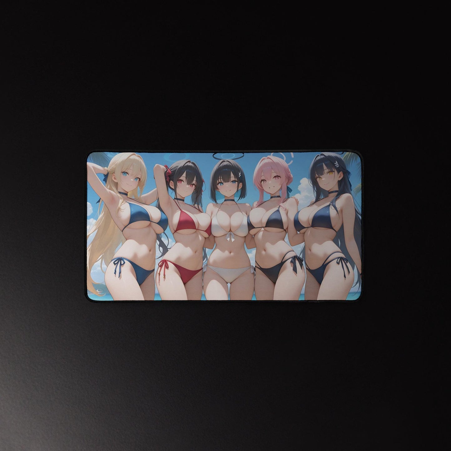 Ecchi Anime Girl, NSFW, Schreibtischunterlage, XXL Mousepad 80 cm x 39,5 cm (16* x 32*)