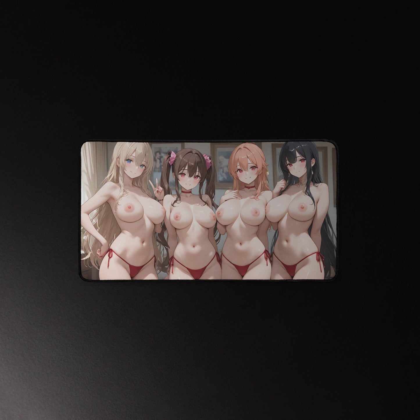 Ecchi Anime Girl, NSFW, Schreibtischunterlage, XXL Mousepad 80 cm x 39,5 cm (16* x 32*)