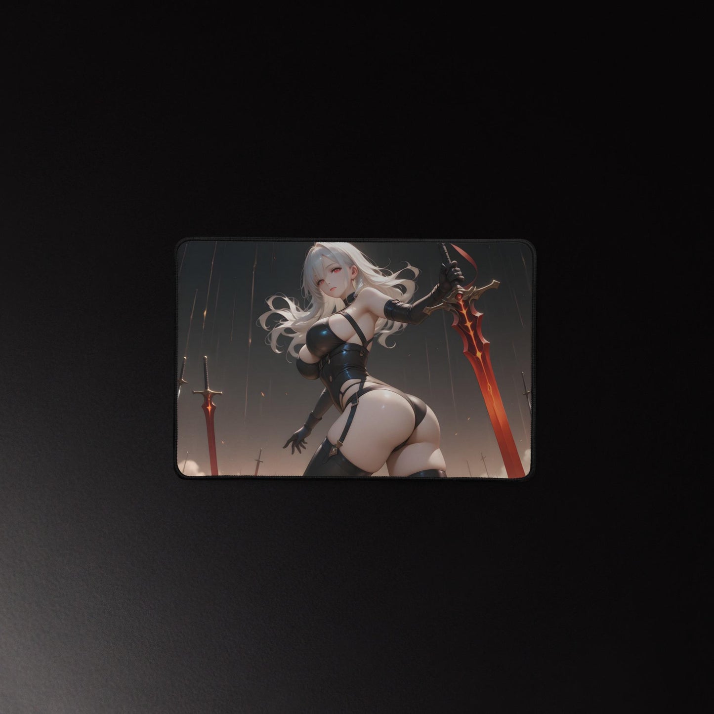 Ecchi Anime Girl, NSFW, Schreibtischunterlage, XXL Mousepad 80 cm x 39,5 cm (16* x 32*)