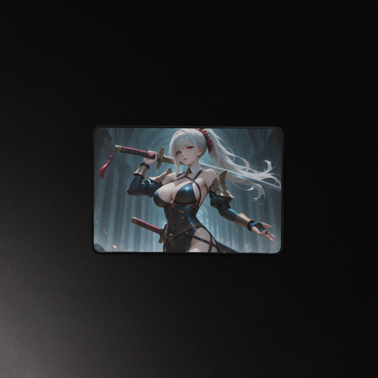 Ecchi Anime Girl, NSFW, Schreibtischunterlage, XXL Mousepad 80 cm x 39,5 cm (16* x 32*)