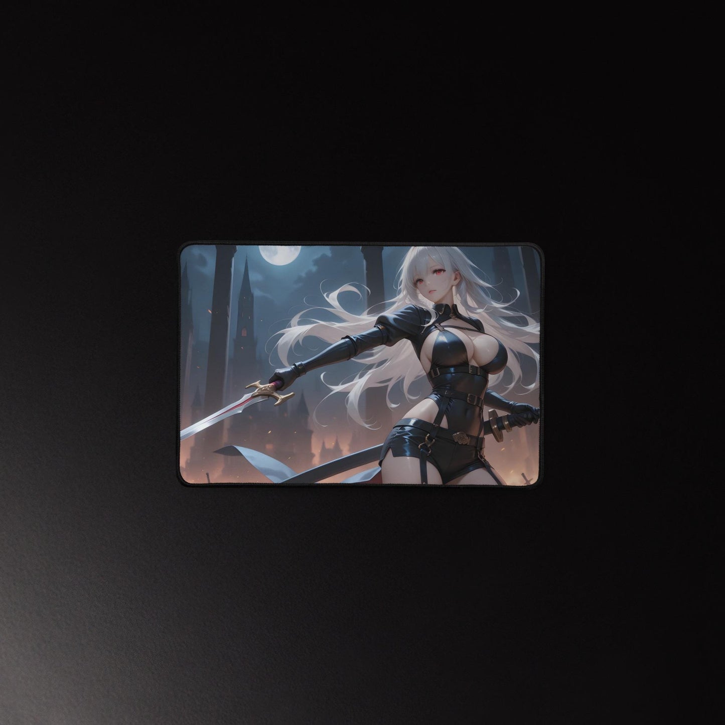 Ecchi Anime Girl, NSFW, Schreibtischunterlage, XXL Mousepad 80 cm x 39,5 cm (16* x 32*)