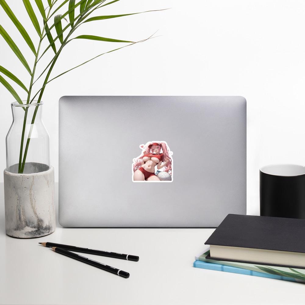 Hentai Aufkleber - NSFW Ecchi Anime Girl, Lewd Waifu Vinyl Aufkleber