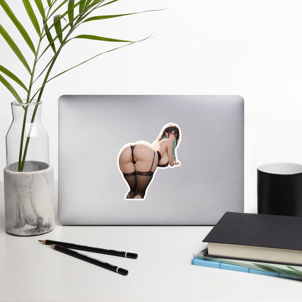 Hentai Aufkleber - NSFW Ecchi Anime Girl, Lewd Waifu Vinyl Aufkleber