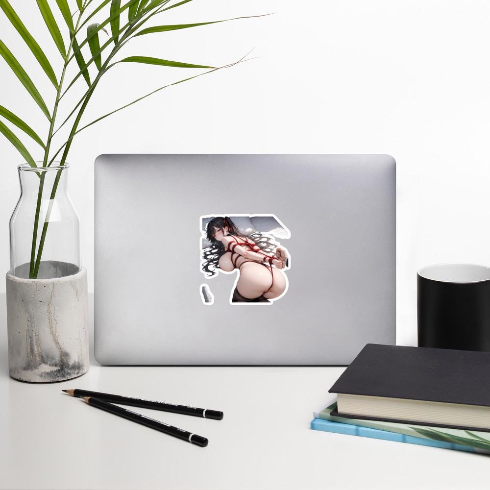 Hentai Aufkleber - NSFW Ecchi Anime Girl, Lewd Waifu Vinyl Aufkleber