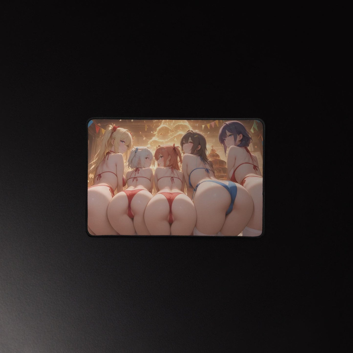 Ecchi Anime Girl, NSFW, Schreibtischunterlage, XXL Mousepad 80 cm x 39,5 cm (16* x 32*)