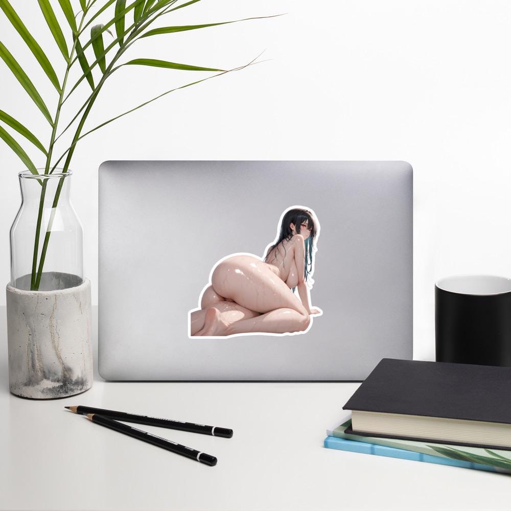 Hentai Aufkleber - NSFW Ecchi Anime Girl, Lewd Waifu Vinyl Aufkleber