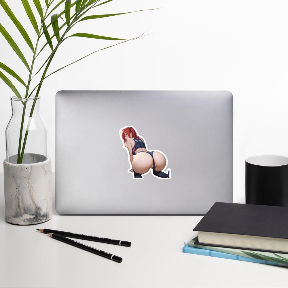 Hentai Aufkleber - NSFW Ecchi Anime Girl, Lewd Waifu Vinyl Aufkleber
