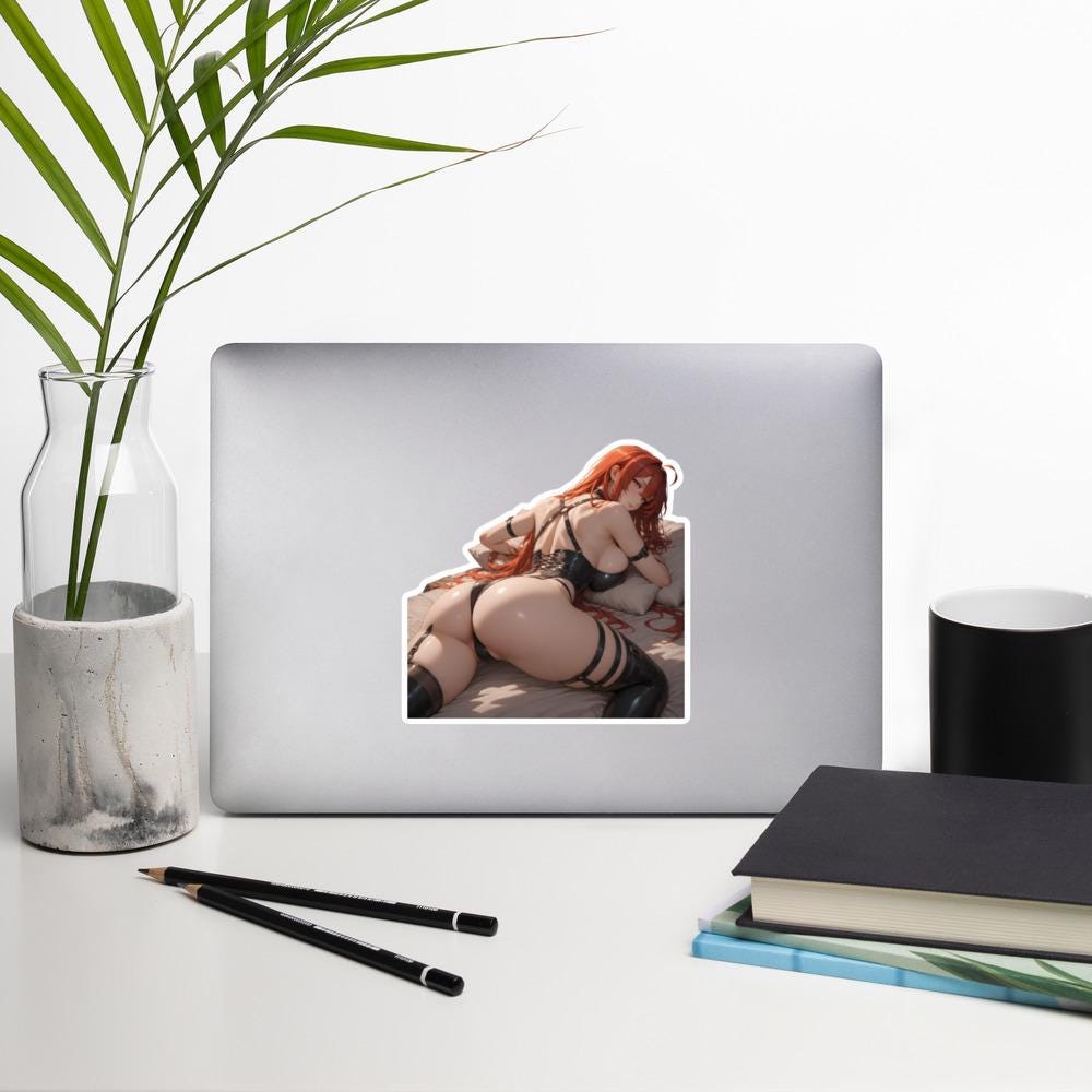 Hentai Aufkleber - NSFW Ecchi Anime Girl, Lewd Waifu Vinyl Aufkleber