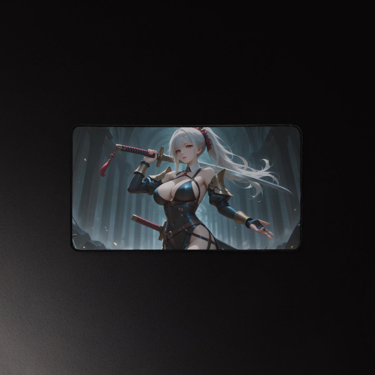 Ecchi Anime Girl, NSFW, Schreibtischunterlage, XXL Mousepad 80 cm x 39,5 cm (16* x 32*)