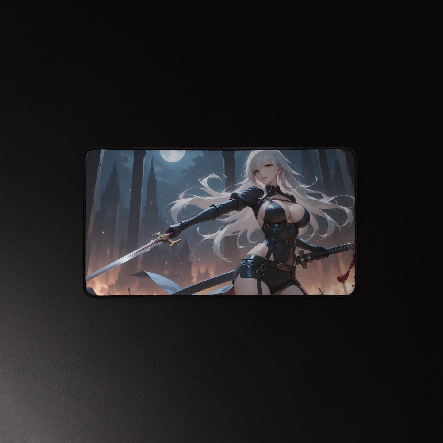 Ecchi Anime Girl, NSFW, Schreibtischunterlage, XXL Mousepad 80 cm x 39,5 cm (16* x 32*)