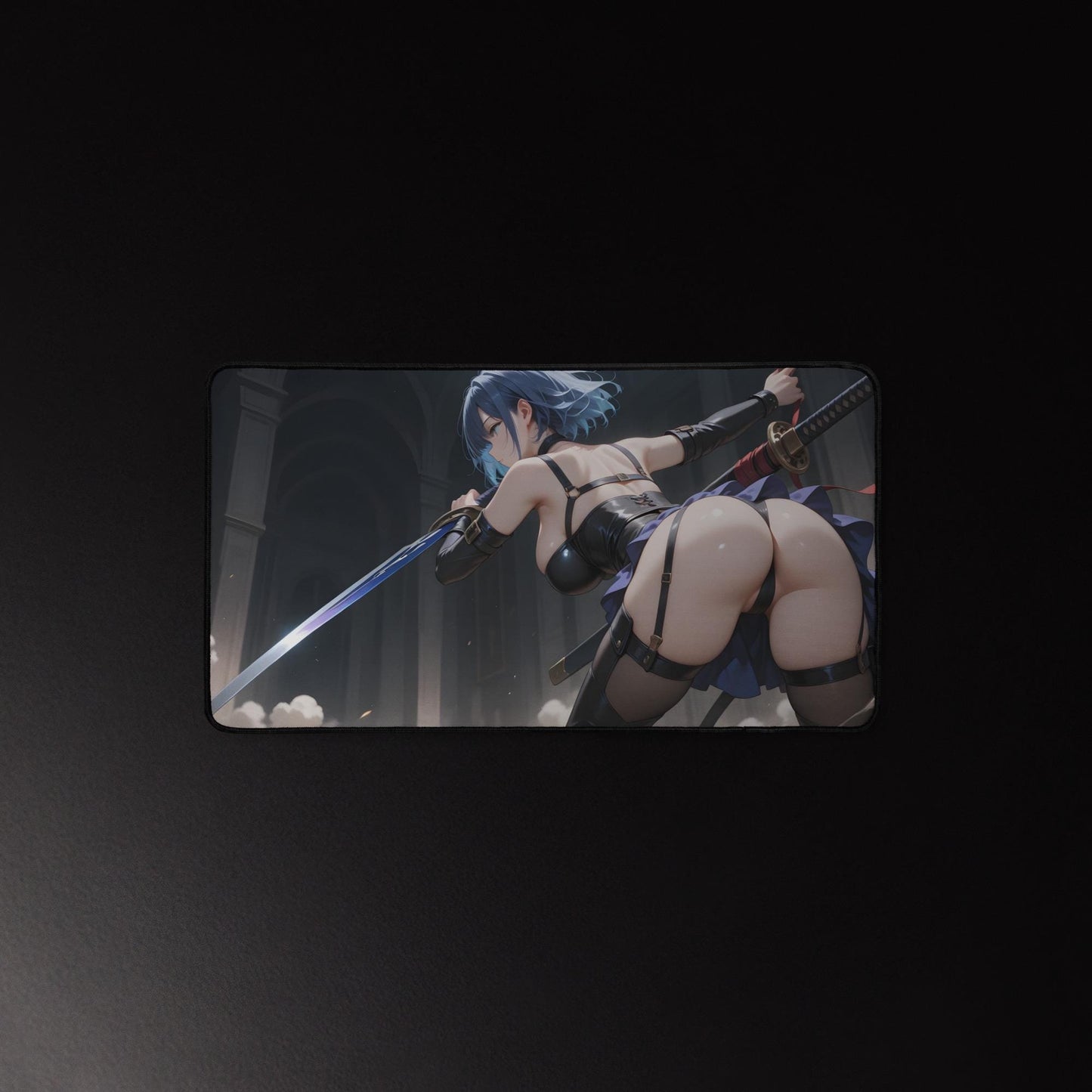 Ecchi Anime Girl, NSFW, Schreibtischunterlage, XXL Mousepad 80 cm x 39,5 cm (16* x 32*)