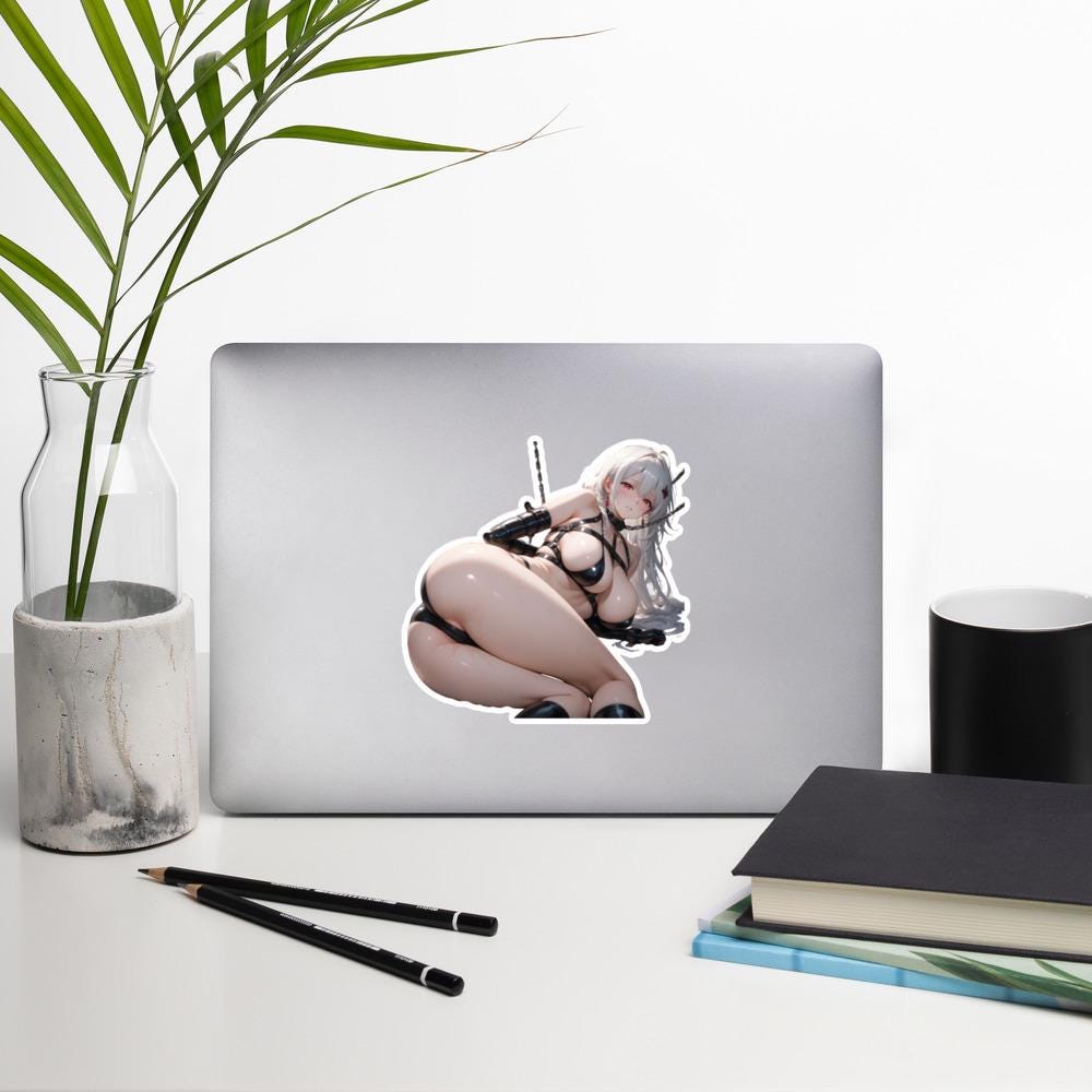 Hentai Aufkleber - NSFW Ecchi Anime Girl, Lewd Waifu Vinyl Aufkleber