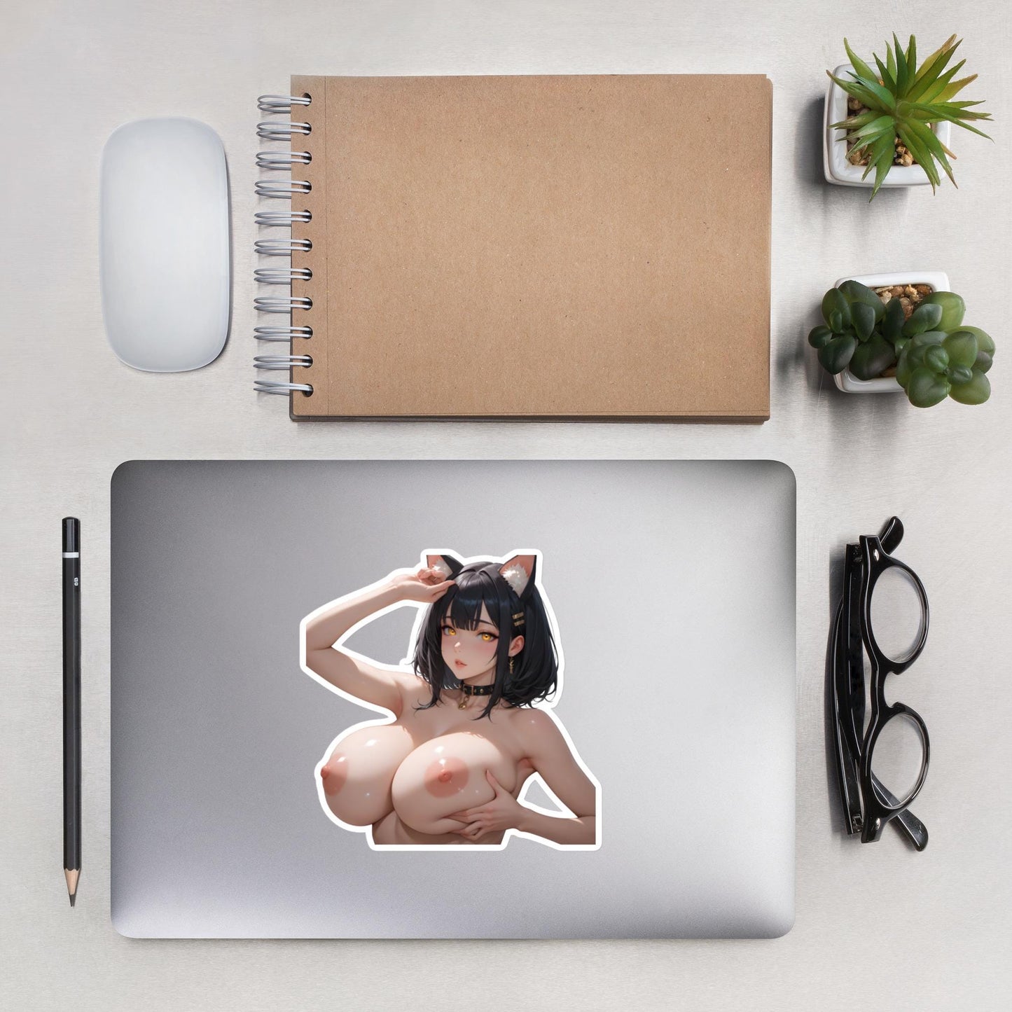Hentai Aufkleber - NSFW Ecchi Anime Girl, Lewd Waifu Vinyl Aufkleber