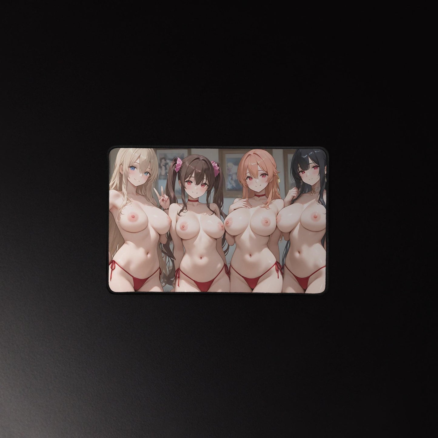 Ecchi Anime Girl, NSFW, Schreibtischunterlage, XXL Mousepad 80 cm x 39,5 cm (16* x 32*)