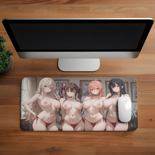 Ecchi Anime Girl, NSFW, Schreibtischunterlage, XXL Mousepad 80 cm x 39,5 cm (16* x 32*)