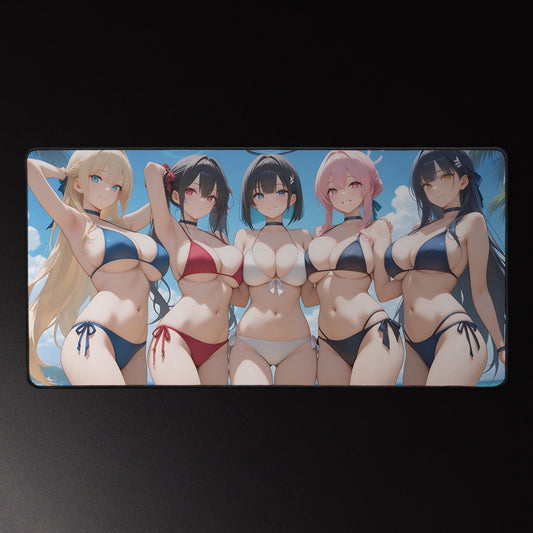 Ecchi Anime Girl, NSFW, Schreibtischunterlage, XXL Mousepad 80 cm x 39,5 cm (16* x 32*)