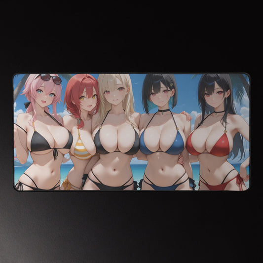 Ecchi Anime Girl, NSFW, Schreibtischunterlage, XXL Mousepad 80 cm x 39,5 cm (16* x 32*)