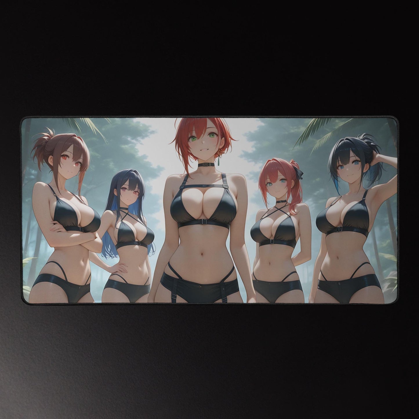 Ecchi Anime Girl, NSFW, Schreibtischunterlage, XXL Mousepad 80 cm x 39,5 cm (16* x 32*)