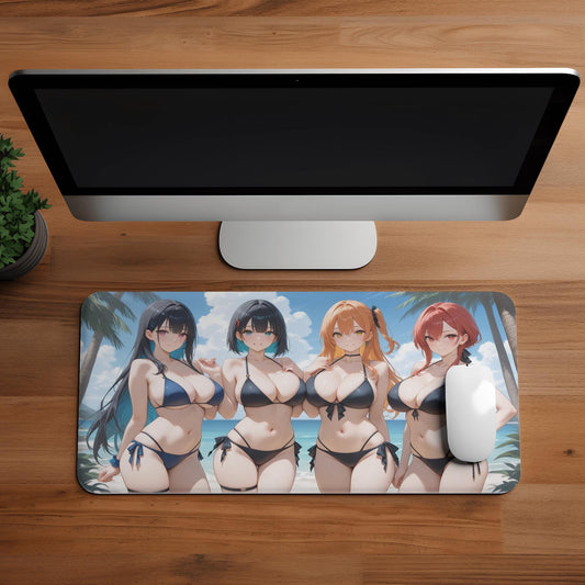 Ecchi Anime Girl, NSFW, Schreibtischunterlage, XXL Mousepad 80 cm x 39,5 cm (16* x 32*)