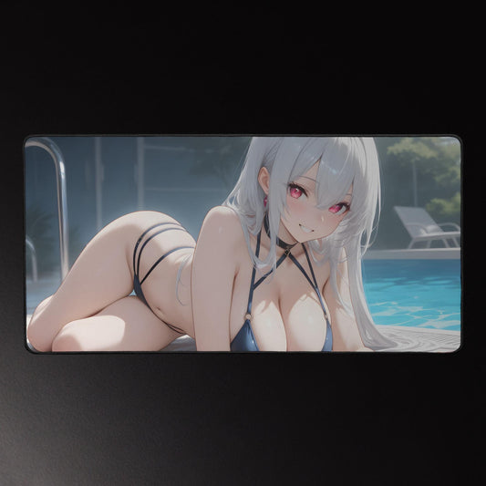 Ecchi Anime Girl, NSFW, Schreibtischunterlage, XXL Mousepad 80 cm x 39,5 cm (16* x 32*)