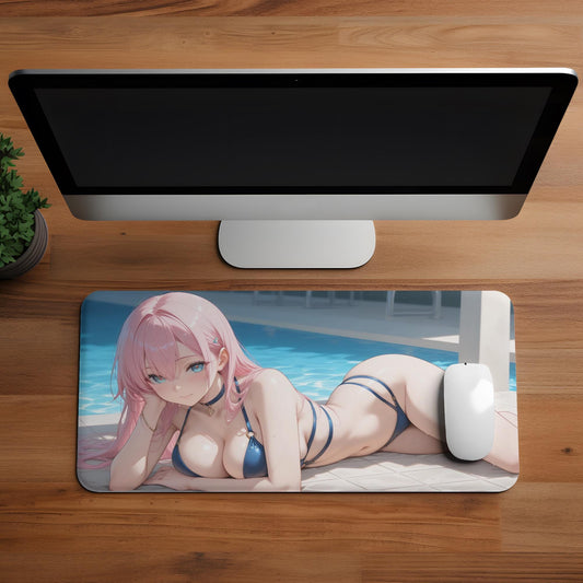Ecchi Anime Girl, NSFW, Schreibtischunterlage, XXL Mousepad 80 cm x 39,5 cm (16* x 32*)