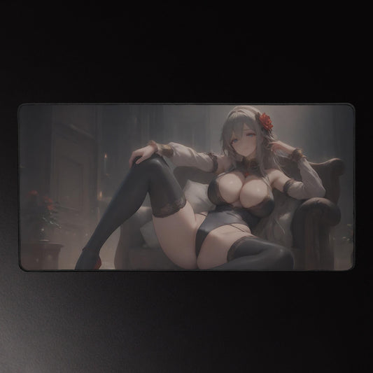 Ecchi Anime Girl, NSFW, Schreibtischunterlage, XXL Mousepad 80 cm x 39,5 cm (16* x 32*)