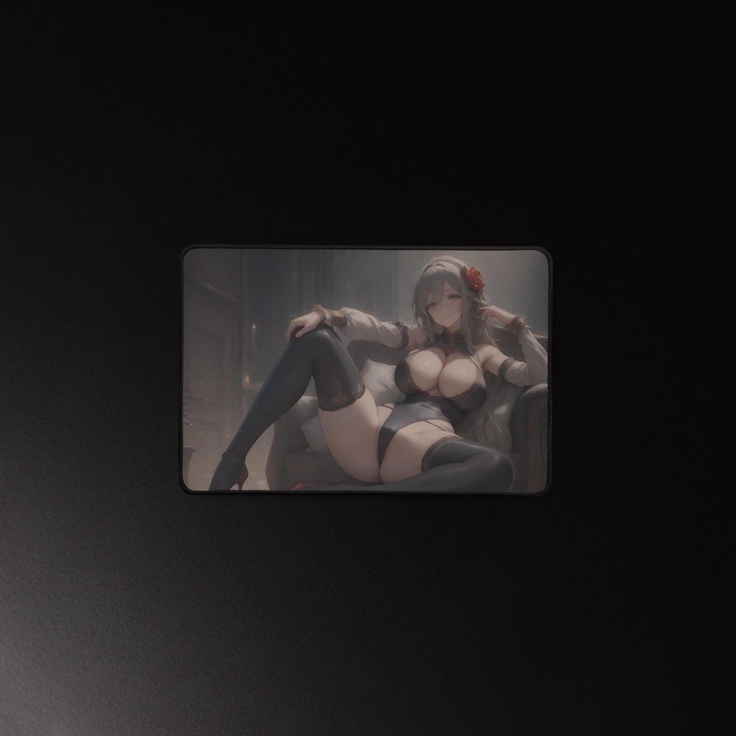Ecchi Anime Girl, NSFW, Schreibtischunterlage, XXL Mousepad 80 cm x 39,5 cm (16* x 32*)