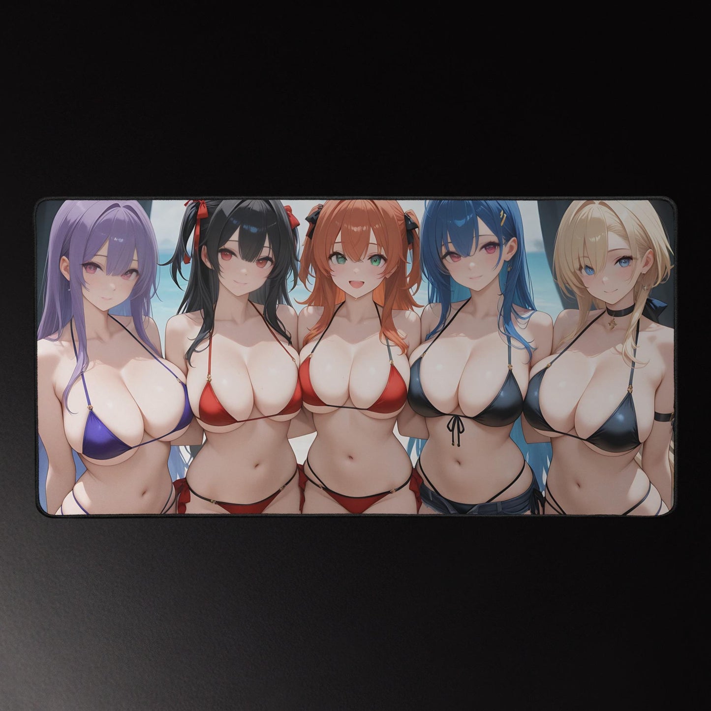 Ecchi Anime Girl, NSFW, Schreibtischunterlage, XXL Mousepad 80 cm x 39,5 cm (16* x 32*)