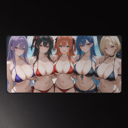 Ecchi Anime Girl, NSFW, Schreibtischunterlage, XXL Mousepad 80 cm x 39,5 cm (16* x 32*)
