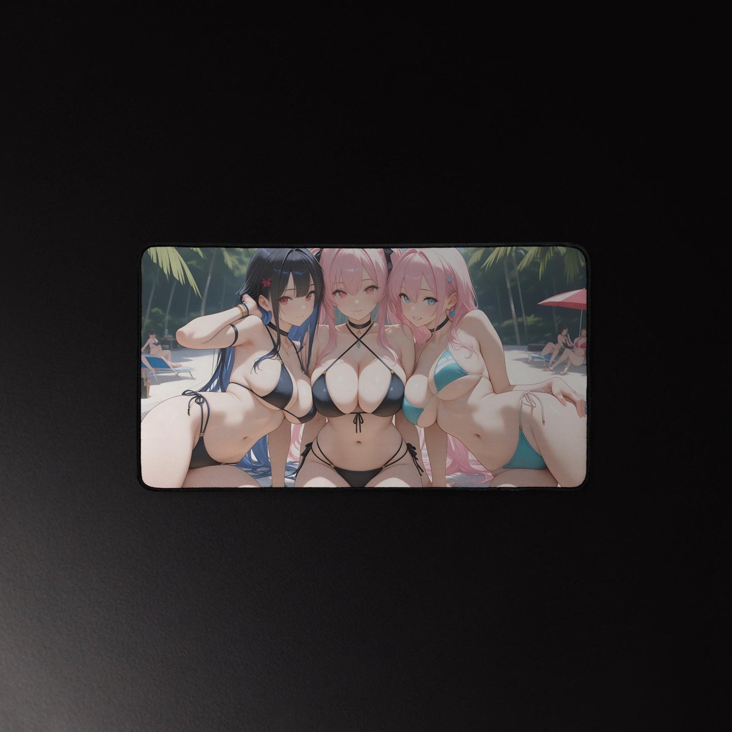 Ecchi Anime Girl, NSFW, Schreibtischunterlage, XXL Mousepad 80 cm x 39,5 cm (16* x 32*)