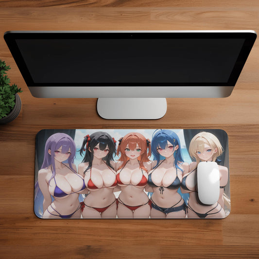 Ecchi Anime Girl, NSFW, Schreibtischunterlage, XXL Mousepad 80 cm x 39,5 cm (16* x 32*)