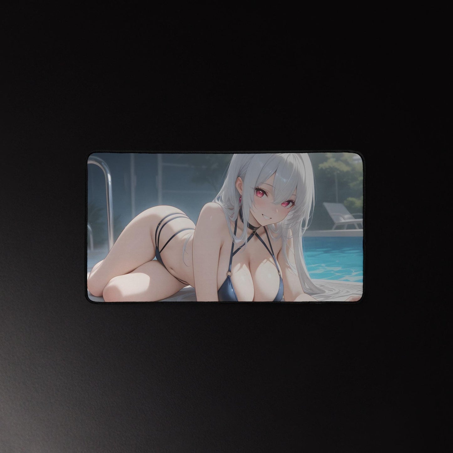 Ecchi Anime Girl, NSFW, Schreibtischunterlage, XXL Mousepad 80 cm x 39,5 cm (16* x 32*)