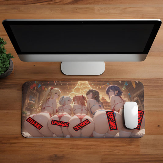 Ecchi Anime Girl, NSFW, Schreibtischunterlage, XXL Mousepad 80 cm x 39,5 cm (16* x 32*)