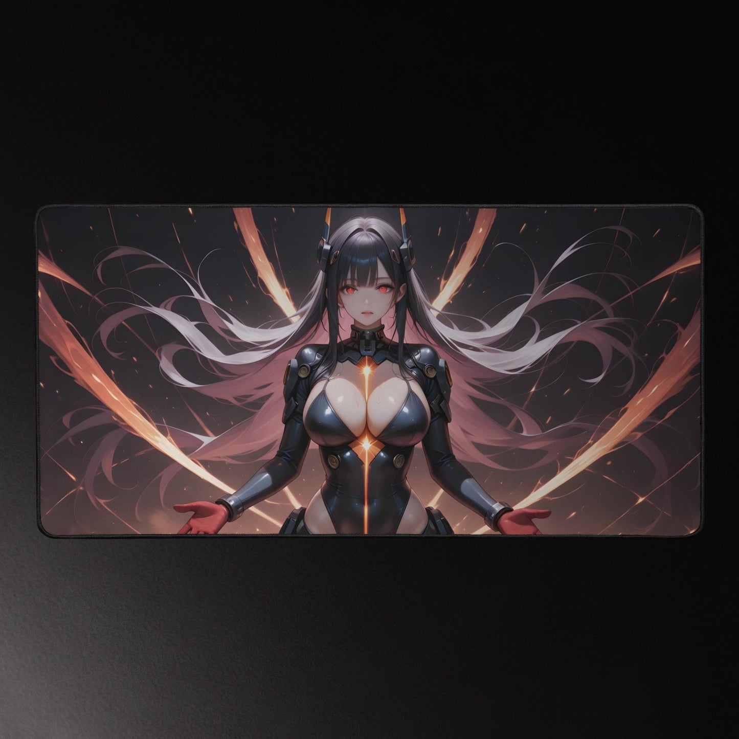 Ecchi Anime Girl, NSFW, Schreibtischunterlage, XXL Mousepad 80 cm x 39,5 cm (16* x 32*)