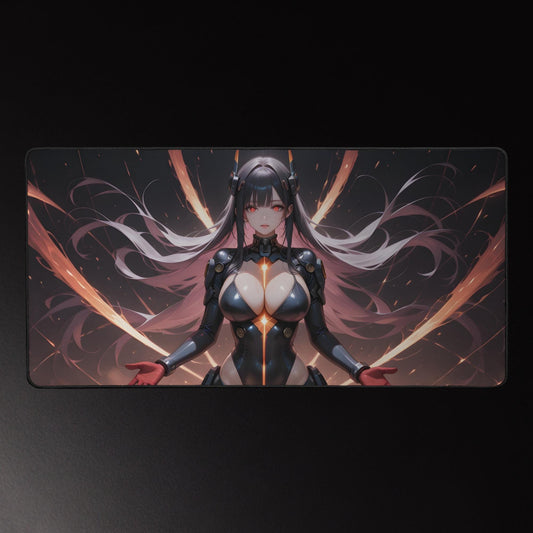 Ecchi Anime Girl, NSFW, Schreibtischunterlage, XXL Mousepad 80 cm x 39,5 cm (16* x 32*)
