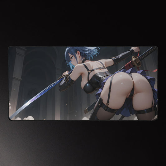 Ecchi Anime Girl, NSFW, Schreibtischunterlage, XXL Mousepad 80 cm x 39,5 cm (16* x 32*)