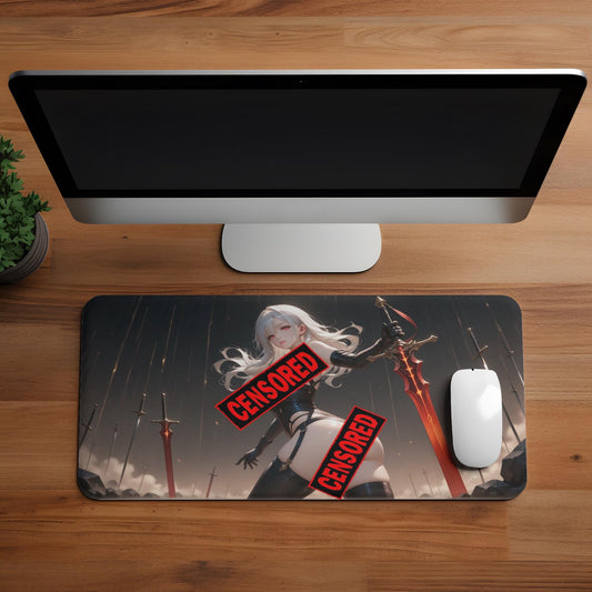 Ecchi Anime Girl, NSFW, Schreibtischunterlage, XXL Mousepad 80 cm x 39,5 cm (16* x 32*)
