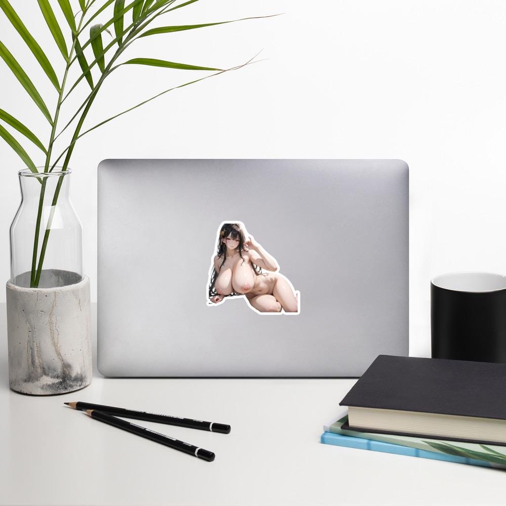 Hentai Aufkleber - NSFW Ecchi Anime Girl, Lewd Waifu Vinyl Aufkleber
