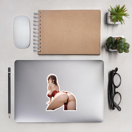 Hentai Aufkleber - NSFW Ecchi Anime Girl, Lewd Waifu Vinyl Aufkleber