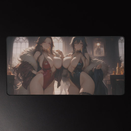 Ecchi Anime Girl, NSFW, Schreibtischunterlage, XXL Mousepad 80 cm x 39,5 cm (16* x 32*)