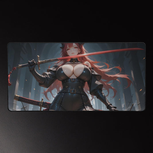 Ecchi Anime Girl, NSFW, Schreibtischunterlage, XXL Mousepad 80 cm x 39,5 cm (16* x 32*)