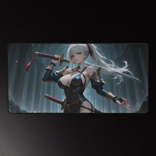 Ecchi Anime Girl, NSFW, Schreibtischunterlage, XXL Mousepad 80 cm x 39,5 cm (16* x 32*)