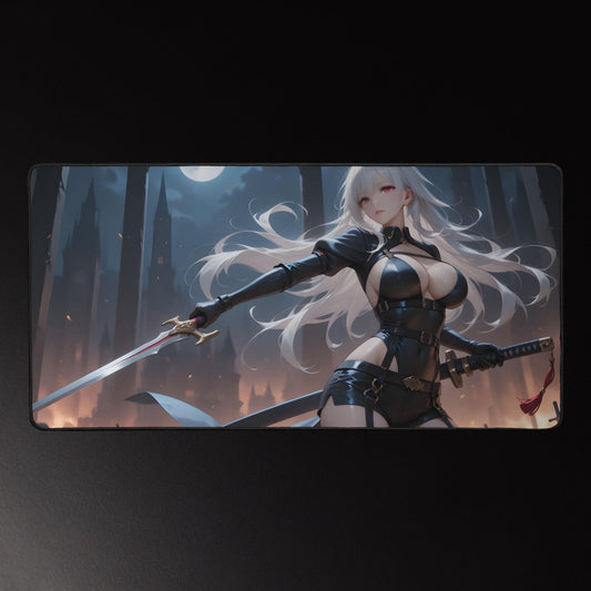 Ecchi Anime Girl, NSFW, Schreibtischunterlage, XXL Mousepad 80 cm x 39,5 cm (16* x 32*)