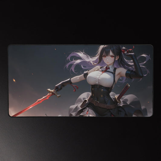Ecchi Anime Girl, NSFW, Schreibtischunterlage, XXL Mousepad 80 cm x 39,5 cm (16* x 32*)