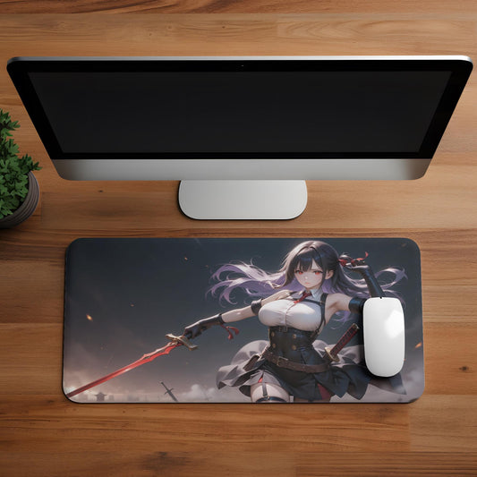 Ecchi Anime Girl, NSFW, Schreibtischunterlage, XXL Mousepad 80 cm x 39,5 cm (16* x 32*)