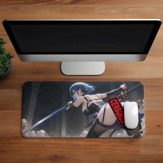 Ecchi Anime Girl, NSFW, Schreibtischunterlage, XXL Mousepad 80 cm x 39,5 cm (16* x 32*)