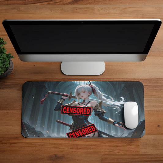 Ecchi Anime Girl, NSFW, Schreibtischunterlage, XXL Mousepad 80 cm x 39,5 cm (16* x 32*)