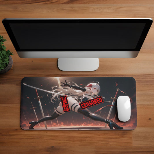 Ecchi Anime Girl, NSFW, Schreibtischunterlage, XXL Mousepad 80 cm x 39,5 cm (16* x 32*)